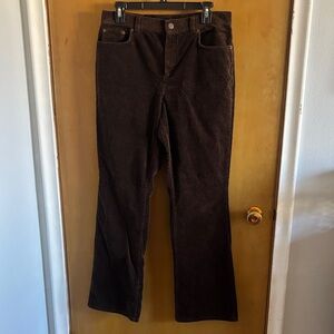 Lauren Ralph Lauren Brown Corduroy Boot Cut Pants